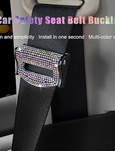  1 Uds cinturón de seguridad de coche universal hebilla clip cinturón de seguridad tapón de cinturón de seguridad de coche fijación de cinturón de seguridad de coche para mujer