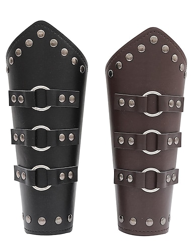  Punk & Gothic Middeleeuws Renaissance Gemaskerd Bal horlogebandje Ren Faire Krijger Ridder Viking Trekkoord Boogschieten Voor heren Dames Viking Halloween Carnaval Prestatie Toneel Maskerade
