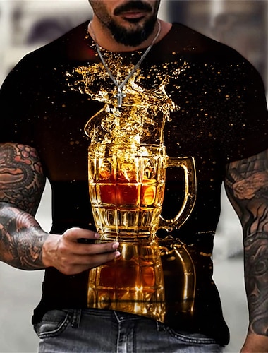  Oktoberfest Bayerisch Bier T-Shirt-Ärmel Anime Grafik T-shirt Für Paar Herren Damen Erwachsene 3D-Druck Casual