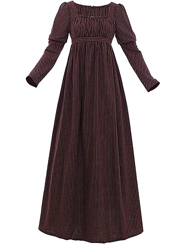  1791's lady regency jurk jane austen vintage jurk hoge taille theejurk retro vintage middeleeuwse renaissance vrouwen halloween carnaval maskerade