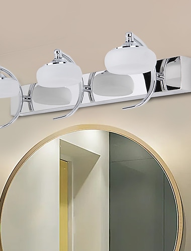  servantlys led speil frontlampe vanntett ip20 metall led baderomslys over speil svart veggbelysningsarmaturer for bad soverom stue skap