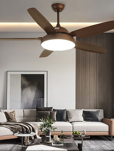  Deckenventilator mit Lichtern, 42 Zoll, dimmbare LED, 3 Farben, 6 Geschwindigkeiten, Timing, umkehrbare Flügel mit Fernbedienung, Ventilator-Kronleuchter für den Haushalt, flacher, bündig montierter