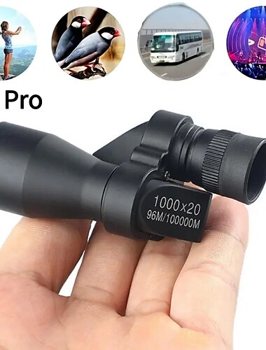  Mini télescope monoculaire HD portable 1pc - Zoom à fort grossissement pour la chasse, la pêche et le camping en plein air!