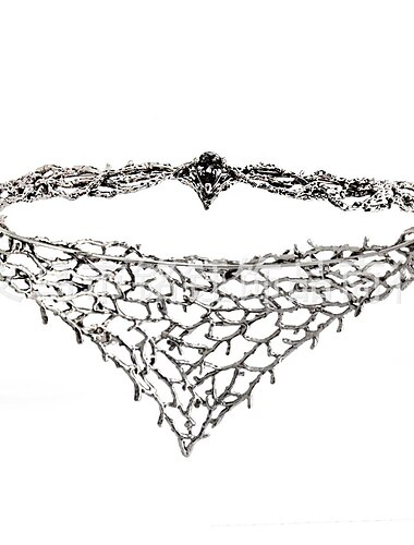  elven circlet elf crown - evil fairy galadriel כיסוי ראש הילה כסף גותי celtic tiara larp סרט תכשיטי מימי הביניים רנסנס אביזרי שדון תחפושת לנשים בנות