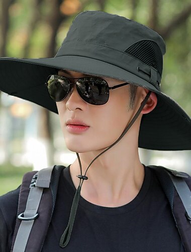  Sombrero Hombre Mujer Gorro para el Sol Gorro de pesca Gorro para senderismo Protección solar UV Transpirable Secado rápido para Pesca Escalada Corriendo Verano Primavera