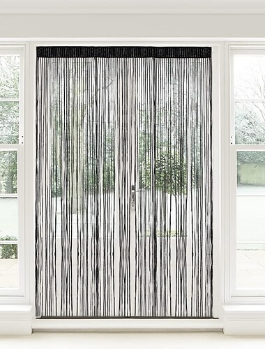  String gordijnen sparkle deur gordijn vliegen gordijn staaf zak, gordijnen panel divider raam deur hor voor deur muur en raamdecoratie, 100*200 cm