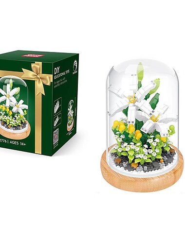  Bausteine für Geschenke zum Frauentag: Kreieren Sie wunderschöne Blumensträuße mit diesem 1-teiligen Blumenbausatz – perfekt für Erwachsene&amp; Kinder! Muttertagsgeschenke für Mama