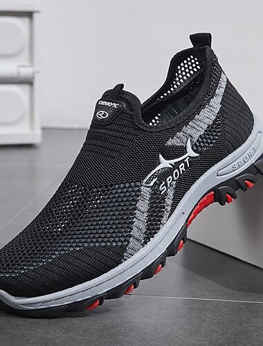  Atmungsaktive Mesh-Schlupfschuhe für Herren – leichte, bequeme Lauf-Sneaker für Outdoor-Aktivitäten