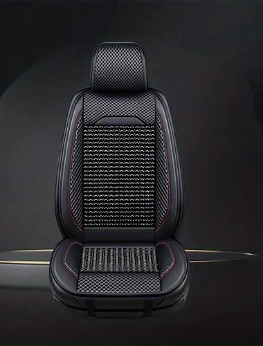  perles de bois d'été coussin de voiture perles respirantes coussin de siège de voiture siège unique quatre saisons coussin frais général pièce unique