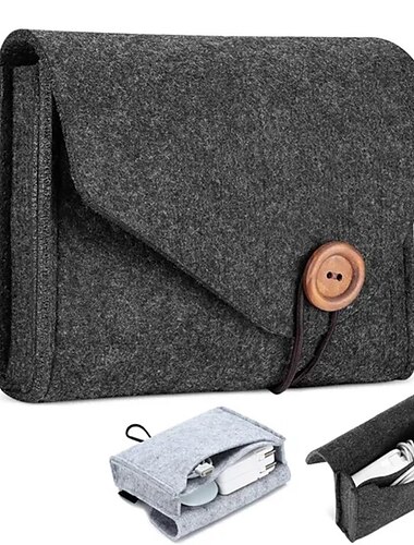  чехол для адаптера питания macbook сумка для хранения фетр аксессуары для портативной электроники сумка-органайзер для macbook pro air блок питания для ноутбука magic mouse кабель зарядного устройства