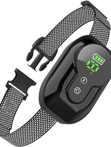  Bouchon anti-aboiement pour animaux de compagnie identification intelligente charge étanche choc électrique collier de dressage de chien dispositif de dressage de chien