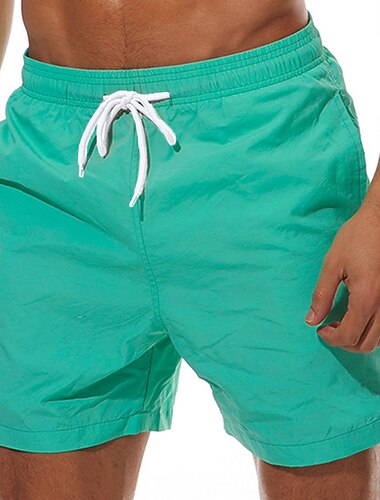  Herren Boardshorts Badeshorts Badehose Schwimmshorts Bademode Sommer-Shorts Strandshorts Kurze Hosen Tasche Kordelzug mit Mesh-Futter Glatt Schnelltrocknend Outdoor Festtage Ausgehen Hawaiianisch Boho