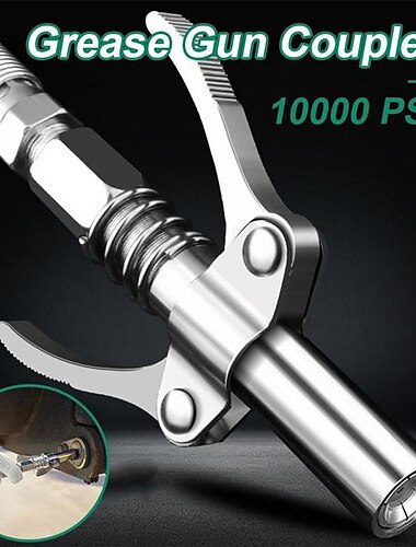  Grease Gun Coupler 10000 PSI NPTI/8 High Pressure Grease Nozzle Oil Pump Car Syringe Lubricant Tip Repair Accessories Lubrican