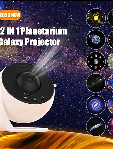 2023ny planetarium projektor stjernehimmel galakse stjerne projektor natlys led lampe til soveværelse værelse dekoration dekorativt natlys