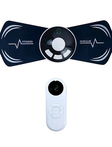  ems intelligent mini cervikal massagedyna bärbar fjärrkontroll elektrisk nackmassager axel- och nackepulsfysioterapiinstrument