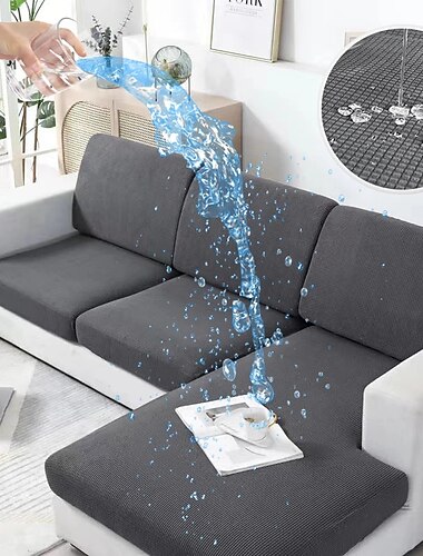  Fundas de sofá 100% impermeables, funda para cojín de asiento de sofá para perros y mascotas, funda para sofá seccional, sofá de dos plazas, sofá en forma de L, sofá de 3 plazas, sillón, protector de sofá lavable y duradero