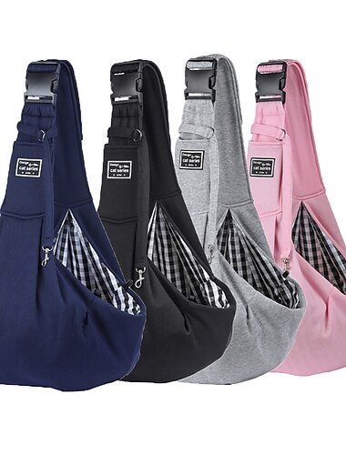  Mochila plegable para perros, bolsa transpirable para mascotas, bolsa para mascotas, bandolera