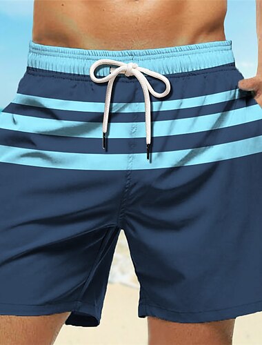  Herr Rand Grafiska tryck Badshorts Boardshorts Medium Midja Hawaiisk Boho Ledigt Dagligen Helgdag Snörning med meshfoder Elastisk midja Designer Kläder