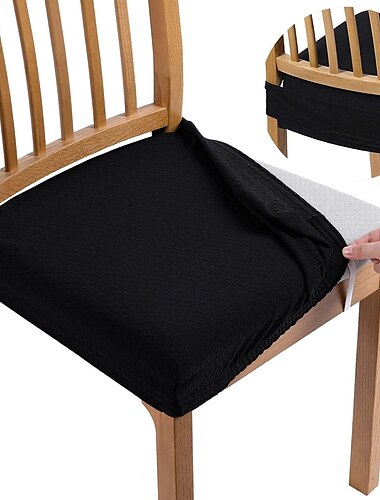  housses de siège pour salle à manger bordeaux housse de siège de chaise extensible protection de chaise élastique pour dîner fête hôtel mariage doux amovible lavable