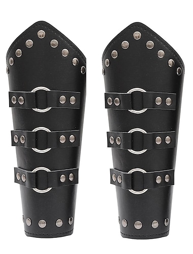  Punk & Gothic Mittelalterlich Renaissance Maskerade Armband Ren Faire Krieger Ritter Wikinger Kordelzug Bogenschießen Herren Damen Vikinger Halloween Karneval Leistung Bühne Maskerade Erwachsene