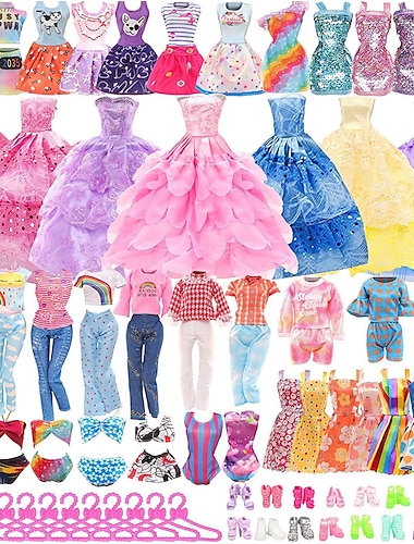 Розовая кукольная одежда и аксессуары, 11,5-дюймовая кукольная одежда, топы, свадебное платье, юбка, обувь, аксессуары, бикини, кукла Итянь