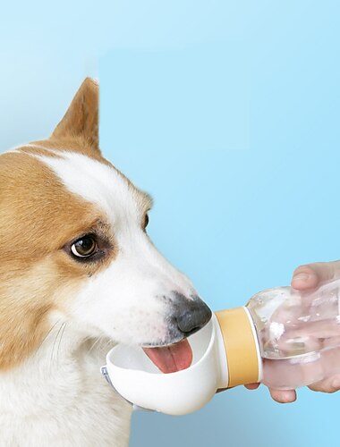  Taza de agua para perros, botella de agua para perros, taza de acompañamiento portátil, botella de agua para perros que caminan, agua potable para mascotas, suministros de agua y bebederos