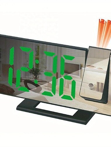  ny LED-projeksjonsklokke multifunksjonell digital vekkerklokke automatisk lysfølsom elektronisk klokke med usb plug-in grenseoverskridende