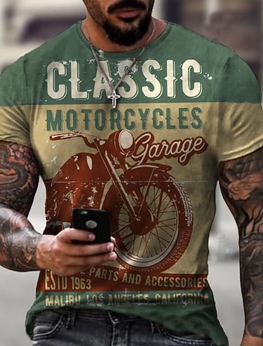  Camiseta Gráfica Masculina de Corrida de Motocicletas Vintage Corridas de Velocidade '63 Evento Davenport Iowa