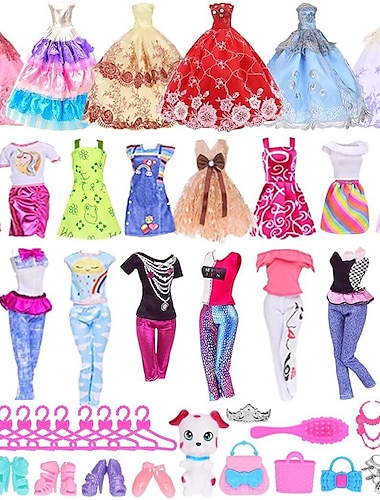  Розовая кукольная одежда и аксессуары, 11,5 дюймов, 30 см, аксессуары для кукольной одежды, игрушечный игровой домик, детский сад, кукла Итянь