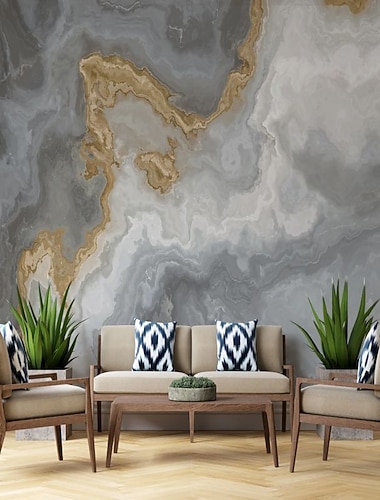  Coole Tapeten, abstrakte Marmortapete, Wandbild, weißer Aufkleber, abziehbares PVC/Vinyl-Material, selbstklebend/Kleber erforderlich, Wanddekoration für Wohnzimmer, Küche, Bad