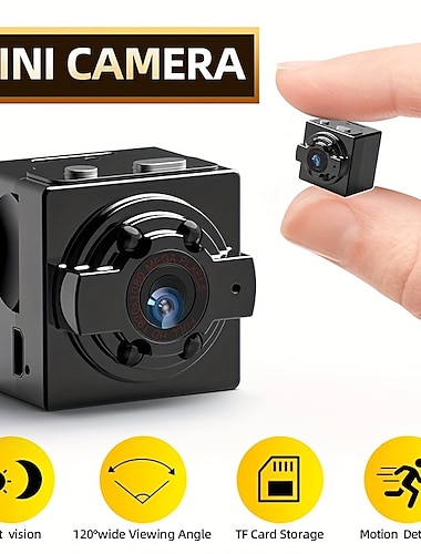  Mini caméra dv avec détection de mouvement de vision nocturne hd ir & enregistrement vidéo sans fil - parfait pour les sports de plein air & enregistrement aérien