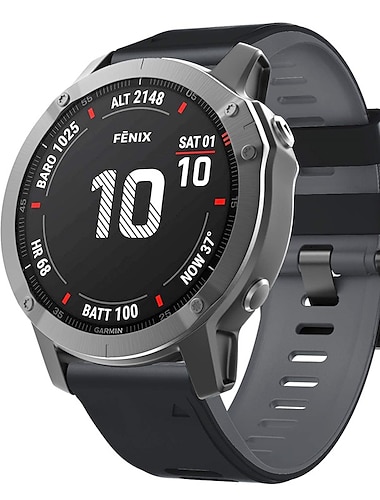  Ver Banda para Garmin Fenix 7 7X 6 6X Pro Epix Pro 47mm 51mm Instinct 2X Approach S70 47mm S62 S60 Forerunner 955 945 Epix Marq Descent Quatix 22mm 26mm Silicona Reemplazo Correa 22mm 26mm Correa