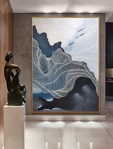  pintura a óleo pintada à mão artesanal parede pintura abstrata moderna lona pintura montanha decoração para casa decoração em tela enrolada sem moldura não esticada