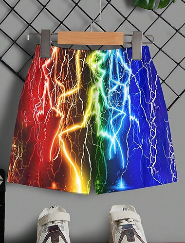  kinderkleidung Jungen Kurze Hose Graphic Atmungsaktiv Weich Comfort Kurze Hose Outdoor Sport Modisch Täglich Blau Mittlere Taille