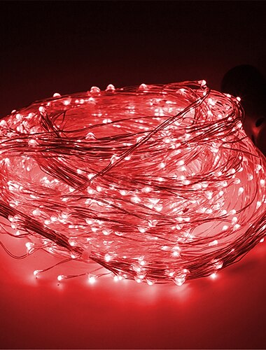  5 m 500 LEDs 10 herabhängende Weinrebenlichter Baum Silberdraht Weihnachtsdekolichter inklusive wasserdichtem Netzteil für den Außenbereich geeignet für Innendekoration Hofparty DIY-Dekoration