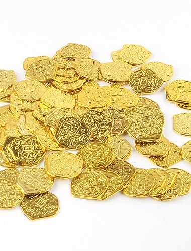  ذهبية فضية رومانية قرصان ذهبي عملة زينة حفلات كرنفال لعبة كرنفال الدعائم
