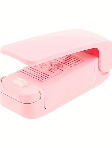  máquina de sellado de bocadillos, mini máquina de sellado de plástico pequeña para el hogar, máquina de sellado de bolsas de plástico al vacío de bombeo portátil a prueba de humedad