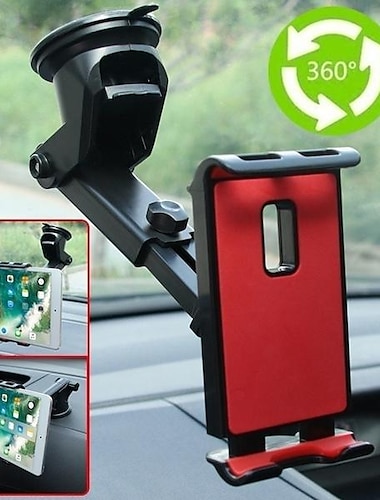  auto tablet telefoon houder verstelbare houder voor ipad automotive zuigbeugel geschikt voor 4-11 inch tablet en telefoon gps mount