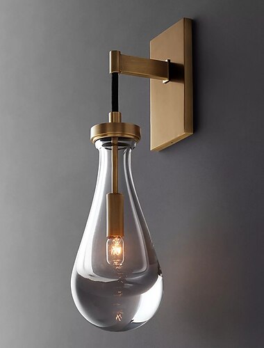 Lightinthebox LED-Wandleuchte, Kristall, 17,6 Zoll, moderne LED-Hintergrundwandleuchte, Wohnzimmer, Schlafzimmer, Nachttisch, 10 W, Aluminium, Innenwandleuchte, Beleuchtung, Wandleuchte, warmweiß, 1