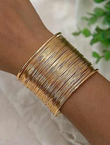  Mujer Brazalete Moda Exterior Geometría Pulsera