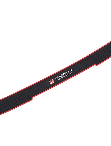  Universeller Kofferraum-Einstiegsleisten-Schutz, Gummistreifen-Aufkleber, Auto-Heckstoßstangenschutz, Kratzschutzleiste, schwarzes Styling, Autozubehör, 90 cm