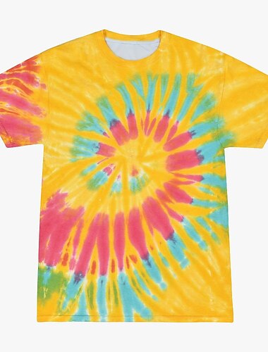 Schijf Tie-dye T-shirt Anime 3D Grafisch Voor Voor Stel Voor heren Dames Volwassenen Maskerade 3D afdrukken Casual / Dagelijks