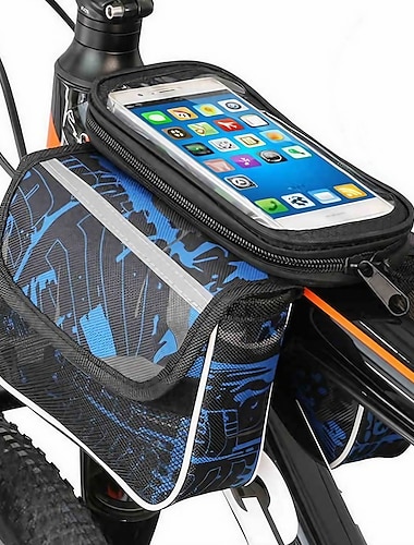  Nouveau sac de vélo peut écran tactile sac de téléphone portable sac de faisceau de vélo de montagne équipement d'équitation sac de tube de grande capacité