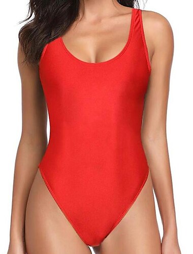  Retro Vintage 1980er Bademode Badeanzug Damen Kostüm Jahrgang Cosplay Strand Halloween