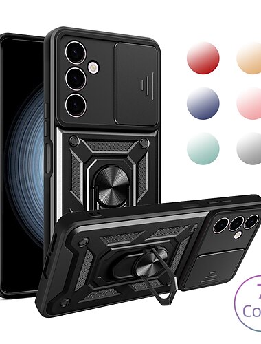  téléphone Coque Pour Samsung Galaxy S26 Ultra Plus S25 S24 S23 S22 S21 FE S21 Ultra Plus S20 A32 Coque Arrière Coque Anti-Chocs Supporte la Charge Sans Fil Protection de Grade Militaire Rétro Armure