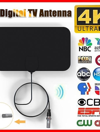  New upgrade 4K Ultra HD TV Antenna Wide Flat Hd Free Tv Hd Digital Antenna Indoor Tv Antenna