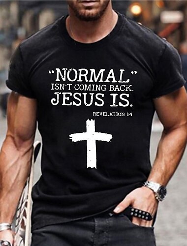  Homens Letra Estampas Abstratas Camiseta Camisetas gráficas Algodão Manga Curta Gráfico Camisa Preto Verde Escuro Cinzento Escuro Camiseta confortável Ao ar livre Rua Roupas de estilistas