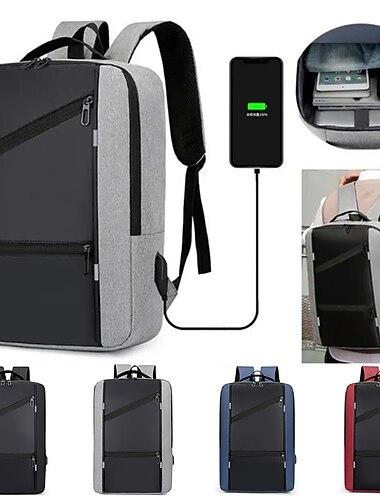  ordinateur portable usb sac à dos sac d'école sac à dos anti vol hommes sac à dos voyage sacs à dos mâle loisirs sac à dos femmes, retour à l'école cadeau