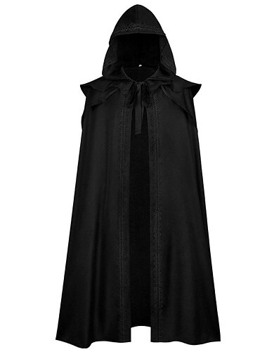  Årgang Punk & Gotisk Middelalderkostumer Kappe Cosplay kostume Ren Faire Heks Pestlæge Viking Herre Dame Unisex Keltisk Viking Fantasi Halloween Karneval Maskerade Ydeevne Stadie Maskerade Teenager