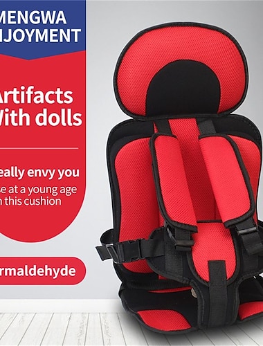  barnesædemåtte til 6 måneder til 12 år gamle åndbare stole måtter baby bilsæde pude justerbar klapvogn sædepude